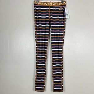 Kari Traa Womens S Fryd Pant Stripe Multi-Color Base Layer Leggings Vacation NEW